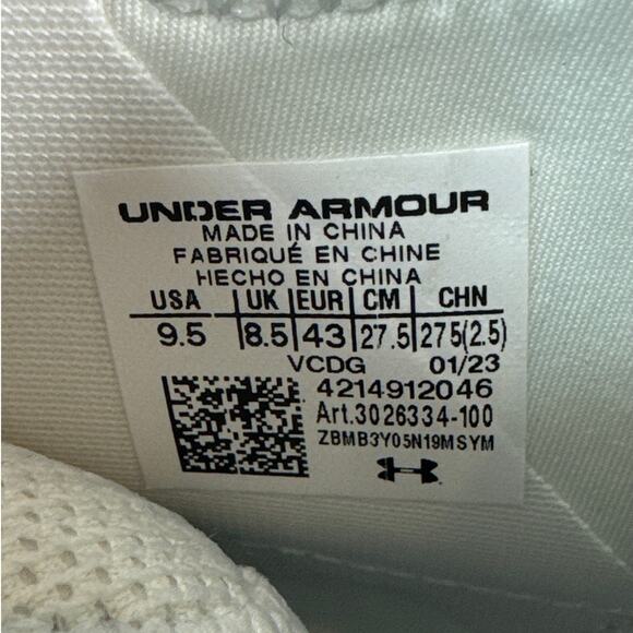 Under Armour Spotlight Clone 3.0 MC Football Cleats Mens Size 9.5 (3026334-100) - Picture 10 of 10